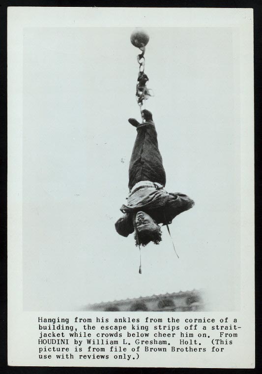 One of Houdini's most famous escapes. Photo courtesy of the NYPL.