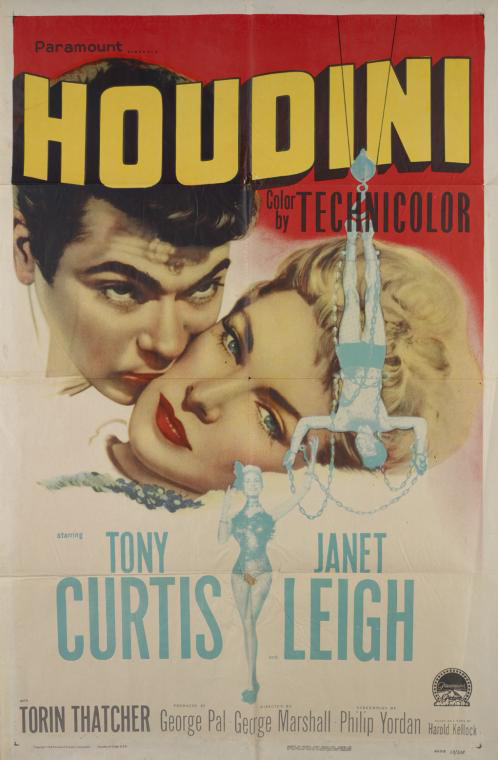 A star in his own right, Houdini would later be the subject of many biographies and films. Image courtesy of the NYPL.