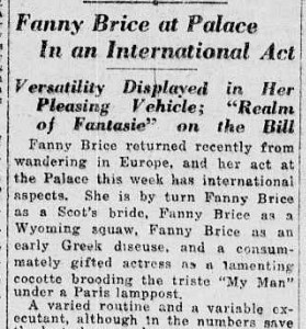 Excerpt from the New York Tribune, October 31, 1922. Photo from the Library of Congress.