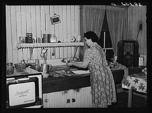 A housewife in her kitchen c.1940